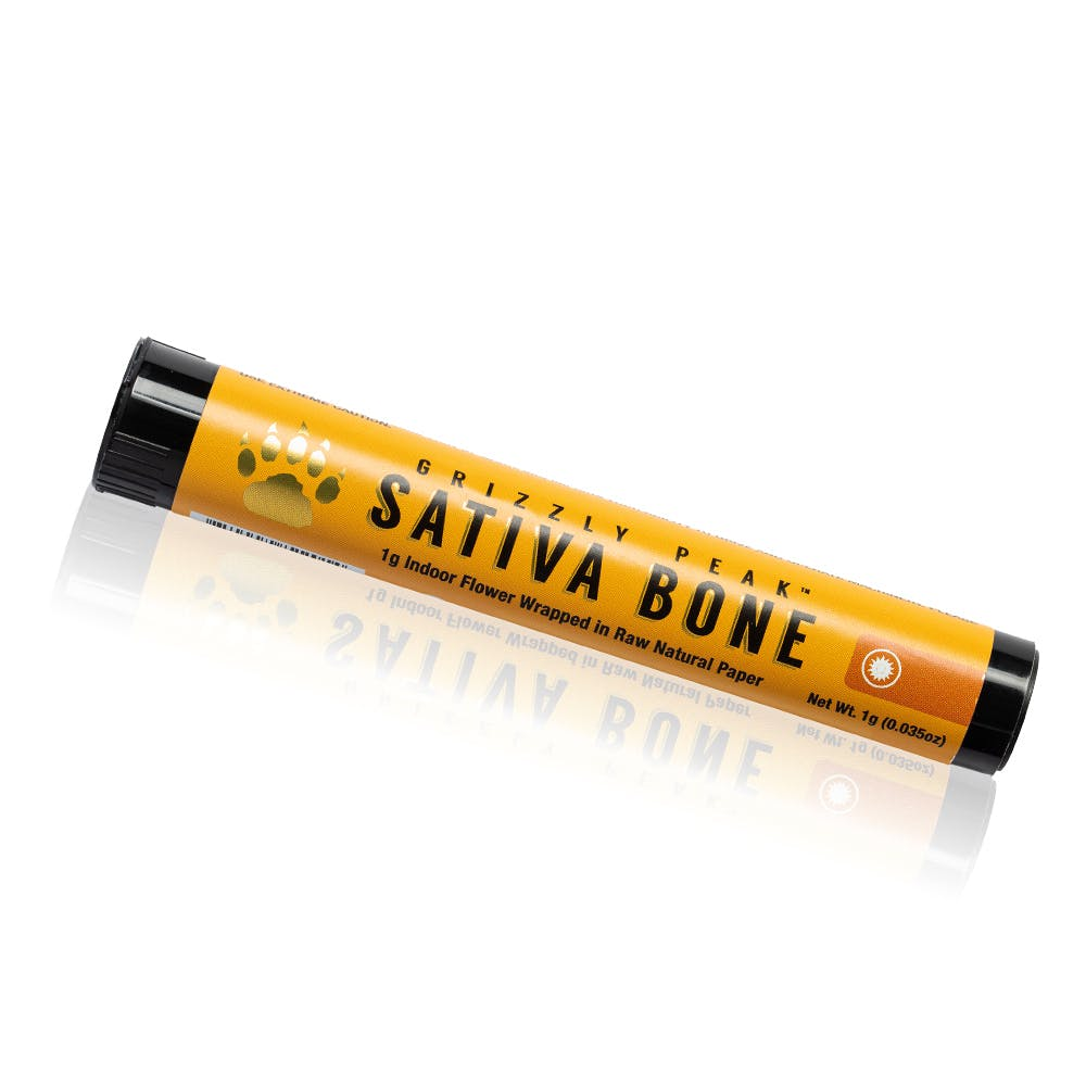 Grizzly Peak Infused Preroll 1g Sativa Bone $12